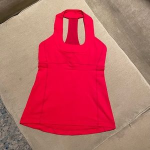 Lululemon Red Halter Top